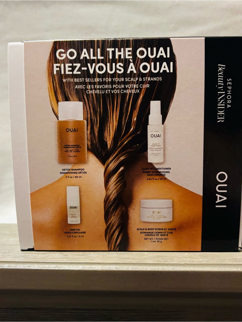 OUAI Hair Essentials Set - White and Brown